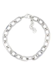 Firetti Damen Edelstahlarmband "Schmuck Geschenk Ankerkettengliederung, 5 mm breit", 21, Edelstahl, silber, Edelstahl, Armbänder, Made in Germany