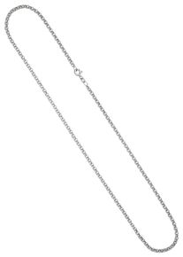 Jobo Damen Silberkette, Silber 925 (Sterlingsilber), L: 50cm, silber, Silber 925 (Sterlingsilber), Halsketten, Erbskette 925 Silber 50 cm 2,5 mm