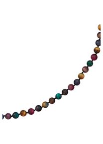Jobo Damen Kette ohne Anhänger, Materialmix, L: 45cm, bunt, Materialmix, Halsketten, mit Tigerauge 45 cm