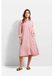 Bugatti Damen Blusenkleid, rot, Gr. 38, 100% Baumwolle, Kleider, mit Seitennahttaschen