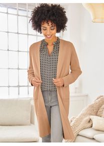 Heine Damen Strickjacke, braun, Gr. 36, unifarben, 70% Viskose, 30% Polyamid, Strickjacken