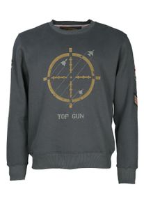 Top Gun Herren Sweatshirt "Target Disc TG20191028", blau, Gr. XXL, Obermaterial: 65% Baumwolle / 35% Polyester, Sweatshirts