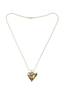Damen Kette mit Anhänger "Amore", gold, Basic, Collezione Alessandro, Glas, Halsketten, mit echtem Glas