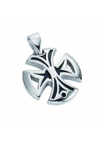 Adelia´s ADELIA ́S Herren Ketten-Anhänger "Edelstahl Kreuz Anhänger", Edelstahl, silber, Edelstahl, Schmuckanhänger, Edelstahlschmuck für Herren