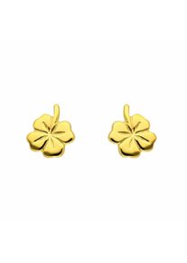 Adelia´s ADELIA ́S Damen Paar Ohrhänger "1 Paar 585 Gold Ohrringe / Ohrstecker Kleeblatt", Damen, Gelbgold 585, gold, Gelbgold 585, Ohrringe, Goldschmuck für