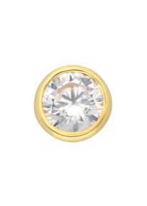 Adelia´s ADELIA ́S Damen Ketten-Anhänger "333 Gold Anhänger mit Zirkonia Ø 7 mm", Damen,mit Zirkonia, Gelbgold 333, gold, Gelbgold 333, Schmuckanhänger, mit