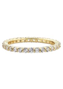 Bruno Banani Damen Fingerring "Schmuck Geschenk Silber 925 Damenring Memoire", 56, Silber 925 (Sterlingsilber), 2mm, gold, Silber 925