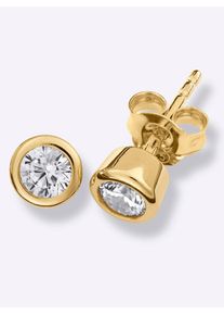 Lady Damen Paar Ohrstecker, Zirkonia ct, Silber 925 (Sterlingsilber), silber, Silber 925 (Sterlingsilber), Ohrringe