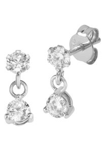 Firetti Mädchen Paar Ohrstecker "Schmuck Geschenk Silber 925 Ohrschmuck Glitzer", Silber 925 (Sterlingsilber), silber, Silber 925 (Sterlingsilber),