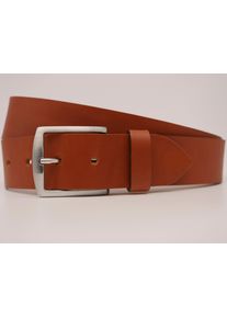 AnnaMatoni Damen Ledergürtel, braun, casual, Gr. 95, unifarben, Rindsleder, Gürtel, mit silberner Schließe