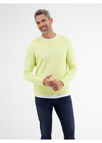 Lerros Herren Strickpullover "Lerros Pullover in Strukturstrick", gelb, Gr. XXL, 100% Baumwolle, Pullover