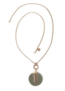 Damen Lange Kette "Elena", braun, Basic, Collezione Alessandro, Metall, Halsketten, Kette mit Kunstharzanhänger