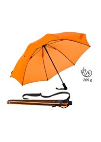 Euroschirm Stockregenschirm "Swing liteflex", orange, Bezug: 100% Polyester, uni, Regenschirme, mit Schultertragegurt an der Hülle, besonders leicht