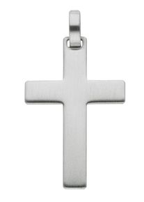Adelia´s ADELIA ́S Damen Ketten-Anhänger "Edelstahl Kreuz Anhänger", Silber 925 (Sterlingsilber), silber, Silber 925 (Sterlingsilber), Schmuckanhänger,