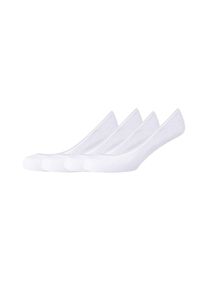 s.Oliver Damen Füßlinge "Füßlinge 4er Pack", Gr. 39, weiß, 75% Baumwolle 23% Polyamid 2% Elasthan, uni, Socken