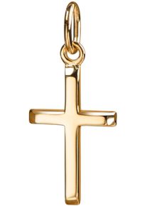 Firetti Damen Ketten-Anhänger "Schmuck Geschenk Gold 375 750 Halsschmuck Anhänger Kreuz", Gelbgold 750, 0,63 g, gelb, Gelbgold 750, Schmuckanhänger,