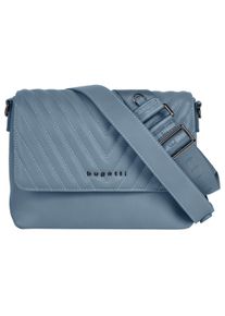 Bugatti Damen Umhängetasche "SIRA", blau, Kunstfaser, Strukturmuster, Taschen
