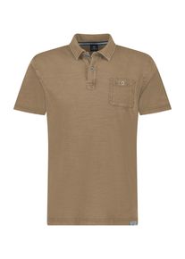 Lerros Herren Poloshirt "Lerros Poloshirt in weicher, gewaschener Jerseyqualität", beige, Gr. S, 100% Baumwolle, Shirts