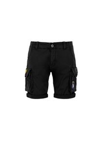 Herren Shorts "Alpha Industries Men - Shorts Crew Short Patch", schwarz, Gr. 28, Alpha Industries, Obermaterial: 98% Baumwolle, 2% Elastan, Futter: