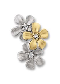 ONE ELEMENT Mädchen Ketten-Anhänger "Zirkonia Blume Anhänger aus 925 Silber", Damen, Silber 925 (Sterlingsilber), silber, Silber 925