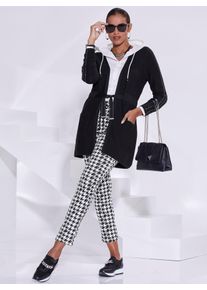 CRÉATION L CREATION L Damen Longstrickjacke, schwarz, Gr. 36, unifarben, 42% Viskose, 30% Lyocell, 28% Polyester, Strickjacken