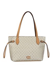 Gabor Damen Shopper "Barina", weiß, Polyurethan, gepflegt, kontrastfarbene Details, beschichtet, Taschen, aus Lederimitat mit charakteristischem