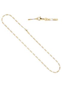 Jobo Damen Goldkette, Gelbgold 333, L: 45cm, gold, Gelbgold 333, Halsketten, Steg-Panzerkette 333 Gold massiv 45 cm 2 mm