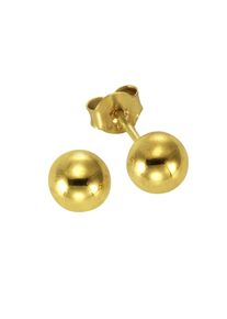 Vivance Damen Paar Ohrstecker "585 Gold Kugel 6,5mm", ONE-SIZE, Gold, gelb, Gold, Ohrringe
