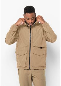 Jack Wolfskin Herren Outdoorjacke "LIGHTSOME WANDER JKT M", beige, Gr. M, OBERSTOFF 100% POLYAMID FUTTER 100% POLYESTER, Jacken