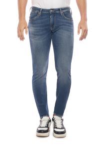 Herren Slim-fit-Jeans, blau, casual, Gr. 38, Le Temps Des Cerises, 80% Baumwolle, 16% Polyester, 4% Elasthan, Jeans, mit dezenter Waschung