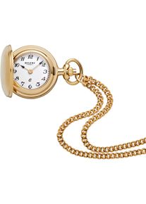 Regent Uhren REGENT Damen Kettenuhr "P763-32783049", gold, Taschenuhren, Quarzuhr, Damenuhr, Acrylglas