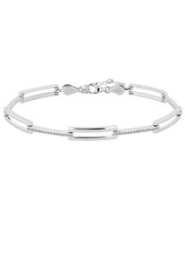 Adelia´s ADELIA ́S Damen Armband "Damen Armband aus 925 Silber mit Zirkonia 18+3 cm", 18 + 3, silber, Armbänder