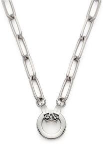 Leonardo Damen Charm-Kette "Estrella Clip&Mix, 019746, 021614", 45, Edelstahl, L: 45cm B: 5,2mm, silber, Edelstahl, B:5,2mm, Halsketten
