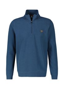 Lerros Herren Sweatjacke "Lerros Sweat-Troyer in Strukturqualität", blau, Gr. S, 94% Baumwolle, 4% Polyester, 2% Elasthan, Sweatjacken