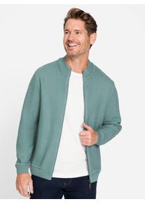 Marco Donati Herren Strickjacke, grün, Gr. 50, unifarben, 50% Baumwolle, 50% Polyacryl, Strickjacken