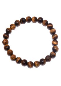 Firetti Damen Armband "Schmuck Geschenk Armschmuck Armkette Edelstein Farbstein Tigerauge", 18, Stein-Silikon, braun, Stein, Silikon, Armbänder, Made