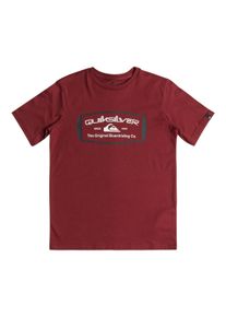 Quiksilver Kinder T-Shirt "Qs Mind Barrel", rot, Gr. 14, 100% Baumwolle, Shirts