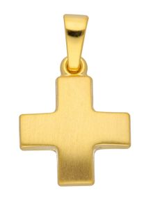 Adelia´s ADELIA ́S Damen Ketten-Anhänger "333 Gold Kreuz Anhänger", Gelbgold 333, gold, Gelbgold 333, Schmuckanhänger, Goldschmuck für Damen & Herren