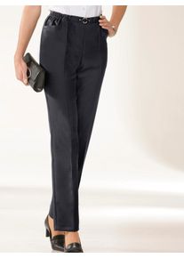 Classic Basics Damen Schlupfhose, schwarz, Gr. 20, unifarben, gemustert, gestreift, kariert, mehrfarbig, 98% Polyester, 2% Viskose, Hosen