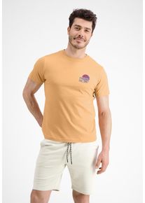 Lerros Herren T-Shirt "Lerros T-Shirt mit Brustprint *Follow the sun*", rosa, Gr. M, 100% Baumwolle, Shirts