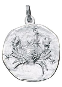 Jobo Damen Sternzeichen-Anhänger "Sternzeichen Krebs", Silber 925 (Sterlingsilber), silber, Silber 925 (Sterlingsilber), Schmuckanhänger, 925 Silber