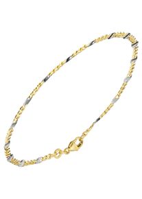 Jobo Damen Goldarmband, Gelbgold 333, gold, Gelbgold 333, Armbänder, Steg-Panzerarmband 333 Gold massiv 19 cm