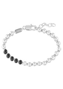 s.Oliver Herren Armband "2036859", Edelstahl, schwarz, Edelstahl, Armbänder