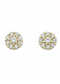 Adelia´s ADELIA ́S Damen Paar Ohrhänger "1 Paar 333 Gold Ohrringe / Ohrstecker mit Zirkonia", Damen, Gelbgold 333, gold, Gelbgold 333, Ohrringe, 333 Gold mit