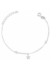 Adelia´s ADELIA ́S Damen Armband "Damen Armband Stern aus 925 Silber mit Zirkonia 20 cm", 20, silber, Armbänder