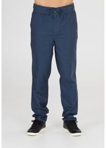 CRUZ Herren Stoffhose "Reagan", blau, casual, Gr. S, unifarben, 55% Leinen, 45% Baumwolle, Hosen, aus angenehmem Leinen-Baumwoll-Mix