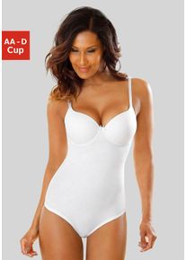 Nuance Damen Body, Gr. 80, beige, Obermaterial: 82% Polyamid (TACTEL), 18% Elasthan (LYCRA), Basic, Bodies, mit Schale, Basic Dessous