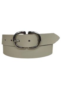 AnnaMatoni Damen Ledergürtel, beige, elegant,feminin,klassisch, Gr. 90, Leder, Gürtel