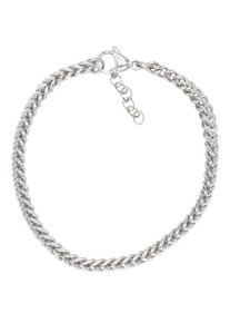 Firetti Damen Edelstahlarmband "Schmuck Geschenk Doppelpanzerkettengliederung, 5 mm breit", 21, Edelstahl, silber, Edelstahl, Armbänder, Made in