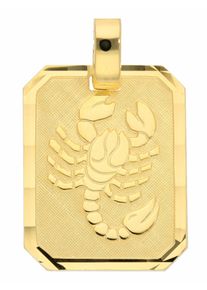 Adelia´s ADELIA ́S Damen Ketten-Anhänger "333 Gold Sternzeichen Anhänger Skorpion", Damen, Skorpion, Gelbgold 333, gold, Gelbgold 333, Schmuckanhänger,